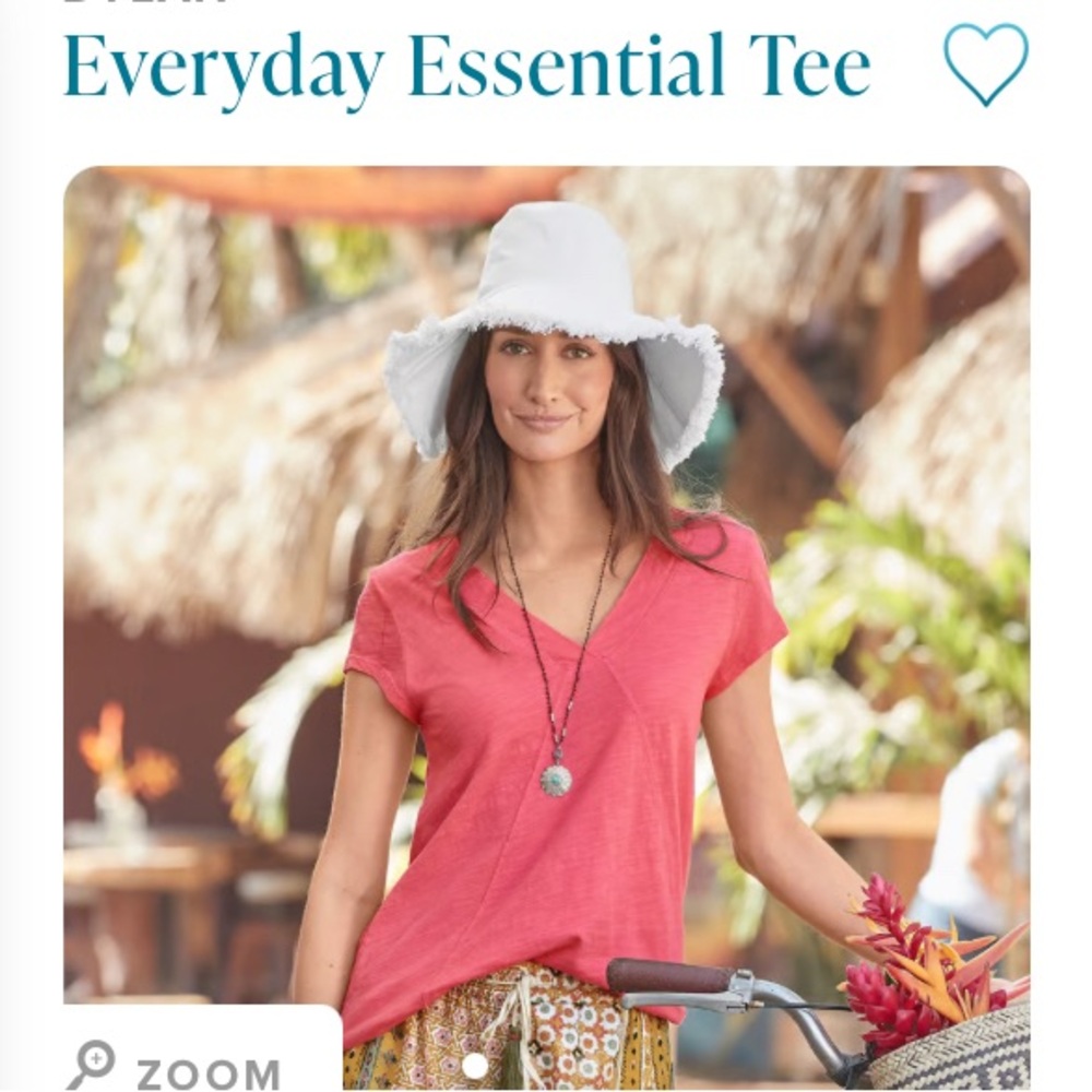 Sundance Everyday tee sz Large, watermelon color